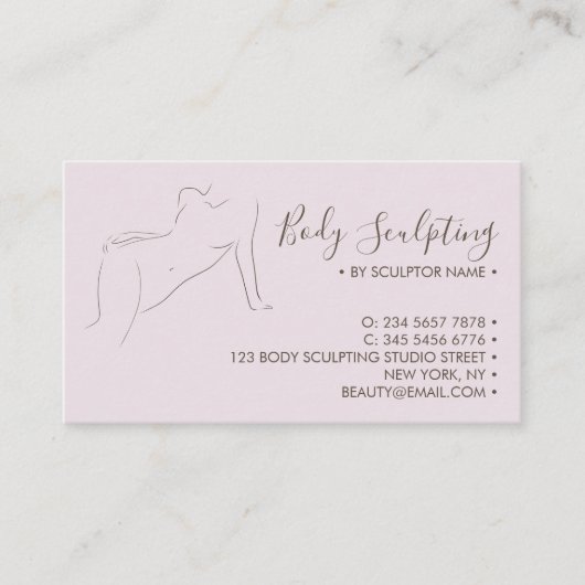 Body sculpting lilac Post Pre Treatment Care 名刺 (正面)