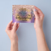 Body Sculpting Shaping Drips Rose Glitter  チラシ (手)