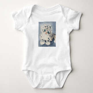 Body Snow Leopard for a baby ベビーボディスーツ