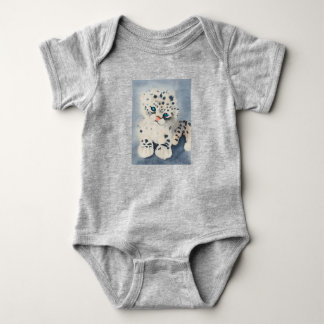 Body Snow Leopard for a baby ベビーボディスーツ