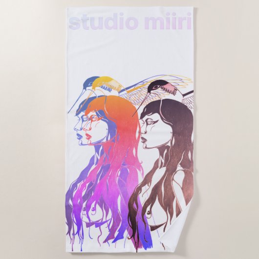 BODY TOWEL studio miiri ビーチタオル (正面)