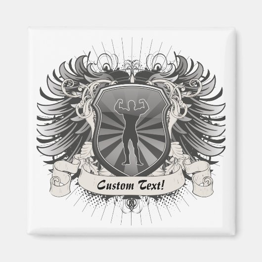 BodyBuilderクレスト マグネット (正面)