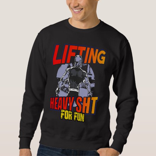 Bodybuilder deadlift and squat  workout hoodie スウェットシャツ (正面)