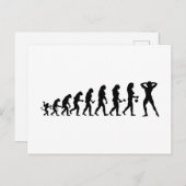 Bodybuilder Evolutionstheorie des Kraftsport ポストカード (正面/裏面)