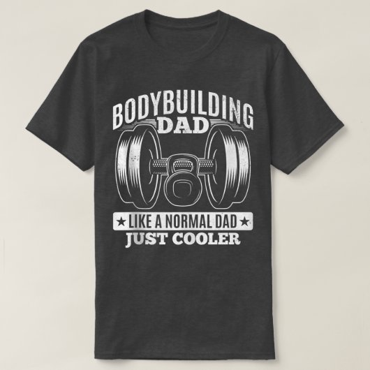 Bodybuilding Dad Powerlifting Weight Training  Tシャツ (デザイン正面)