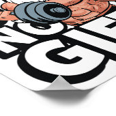 Bodybuilding Fitness Gym Christmas Gifts For Bodyb ポスター (角)