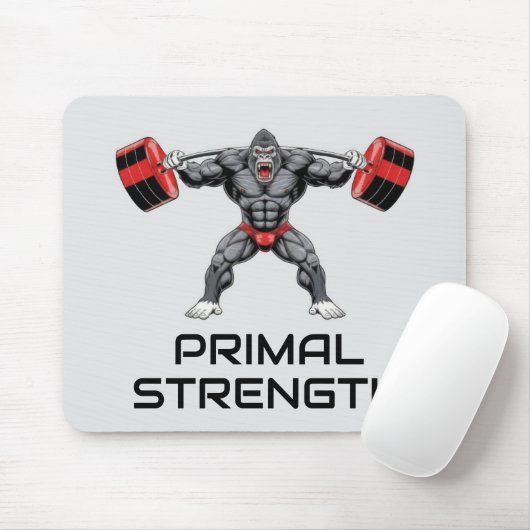 Bodybuilding Gorilla  マウスパッド (マウス)