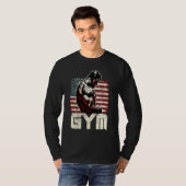 Bodybuilding Gorilla Gym Fitness Beast 1 Tシャツ (正面フル)