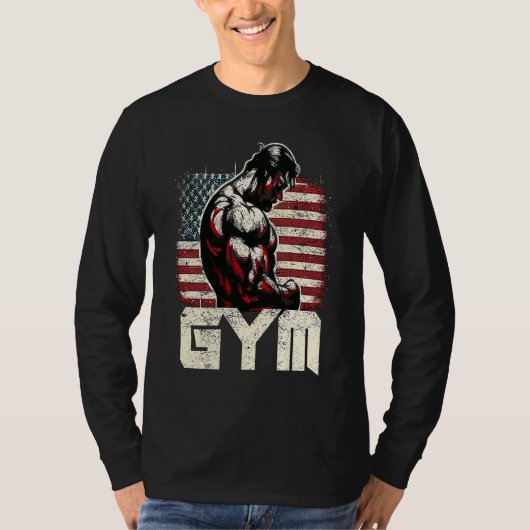 Bodybuilding Gorilla Gym Fitness Beast 1 Tシャツ (正面)