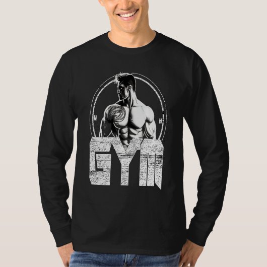 Bodybuilding Gorilla Gym Fitness Beast Tシャツ (正面)
