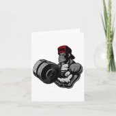 Bodybuilding Gorilla Gym Strength Training Workout カード (正面)