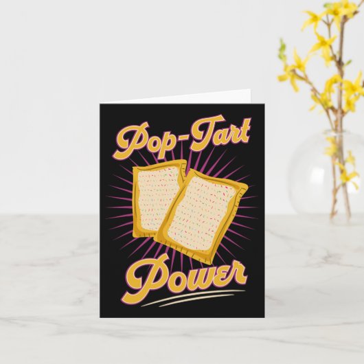 Bodybuilding Pre-workout Pop Tart Power Gym Exerci カード (黄色い花)