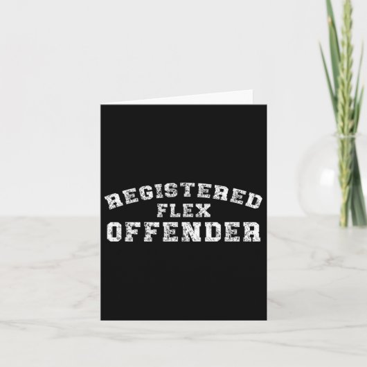 Bodybuilding Registered Flex Offender Workout  カード (正面)