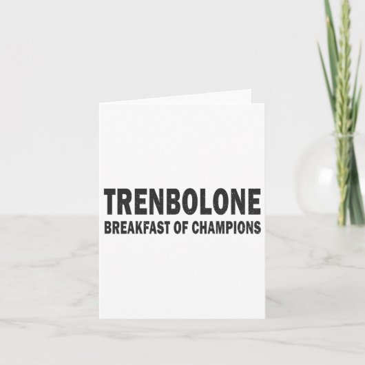 Bodybuilding Steroid Trenbolone Breakfast Of Champ カード (正面)