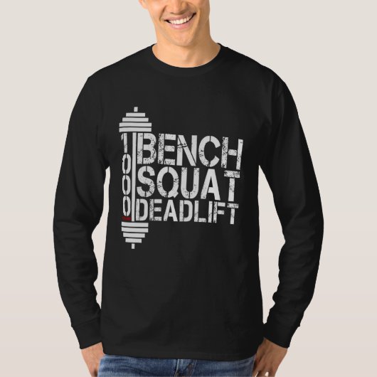 Bodybuilding Weightlifting Bench Squat Deadlift 10 Tシャツ (正面)