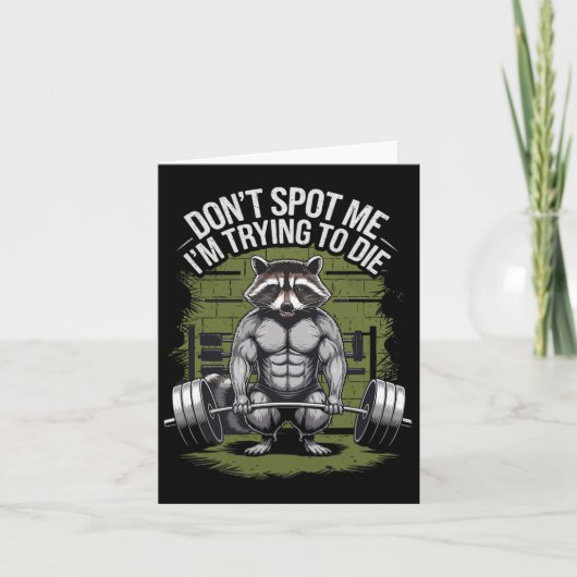 Bodybuilding Workout Don't Spot Me I'm Trying To D カード (正面)