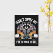 Bodybuilding Workout Don't Spot Me I'm Trying To D カード (黄色い花)