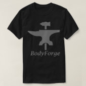 BodyForge with BF Forge Hammer and Anvil Logo Fron Tシャツ (デザイン正面)