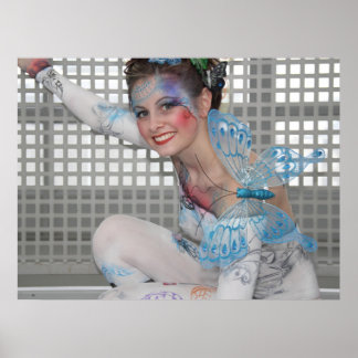Bodypainting - Butterfly - Schmetterling ポスター