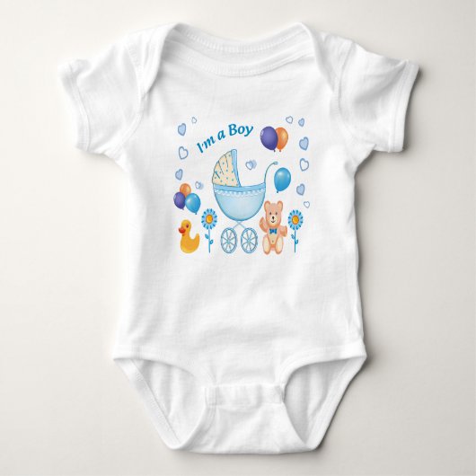 "Bodysuits One-Pieces for boys" "Cute Baby Boy Bod ベビーボディスーツ (正面)