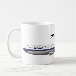 Boeing 747-400 British Airways BOAC Retro Aviation コーヒーマグカップ