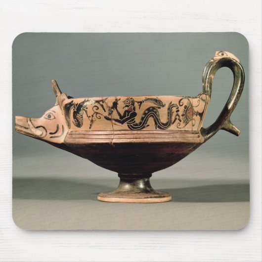 Boeotian DaからのBoeotian黒姿のkyathos マウスパッド (正面)