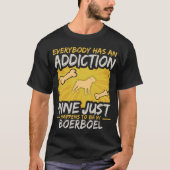 Boerboelのおもしろい犬の常習 Tシャツ (正面)