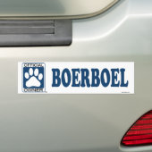 Boerboelの青 バンパーステッカー (車上)