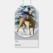 Boerboelクリスマスギフトタグ ギフトタグ (正面)