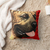 Boerboel色のブロック クッション (ブランケット)