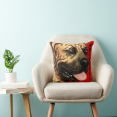 Boerboel色のブロック クッション (椅子)