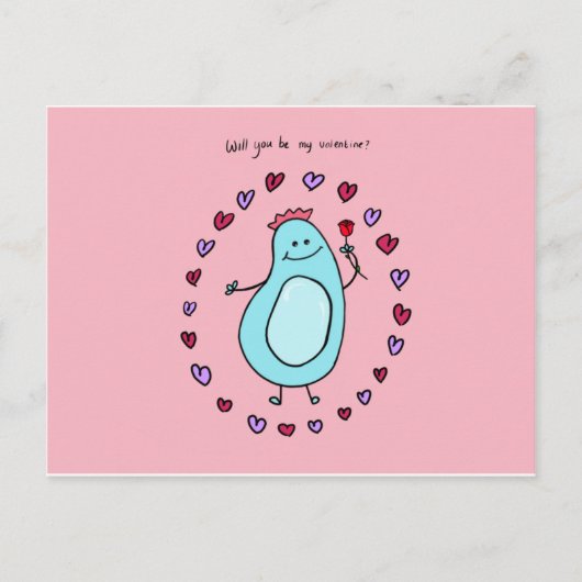 Boey will you be my valentine card シーズンポストカード (正面)