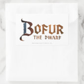 Bofur Name 長方形シール (バッグ)