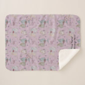 Boganhues Bunny Buddies print blanket シェルパブランケット (正面(横))