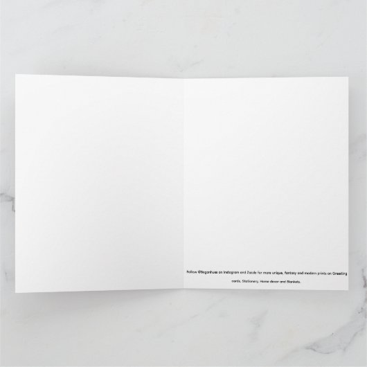 Boganhues Luxury Print Holiday カード (内部)