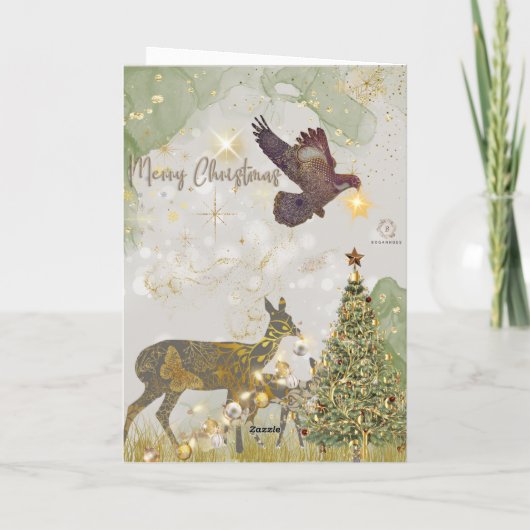 “Boganhues Luxury Print with Reindeer"  カード (裏面)