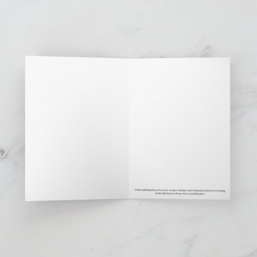 “Boganhues Luxury Print with Reindeer"  カード (内部)