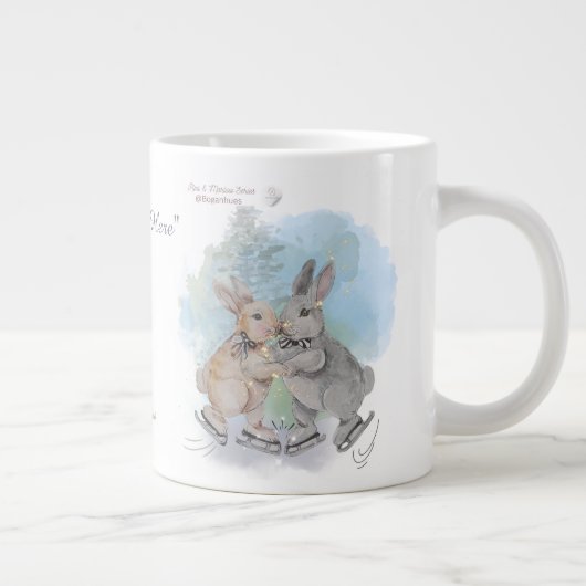 Boganhues "Pipa & Marlow"シリーズ プリント ジャンボコーヒーマグカップ (右)