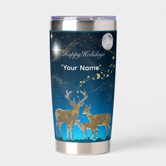 Boganhues Premium Christmas Print  保温保冷タンブラー (正面)