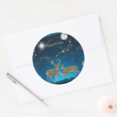 Boganhues Premium Christmas Print Sticker ラウンドシール (封筒)