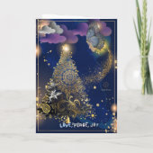 Boganhues Print Christmas Folded Greeting Card カード (裏面)