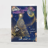 Boganhues Print Christmas Folded Greeting Card カード (正面)