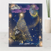 Boganhues Print Christmas Folded Greeting Card カード (裏面)