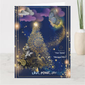 Boganhues Print Christmas Folded Greeting Card カード (正面)