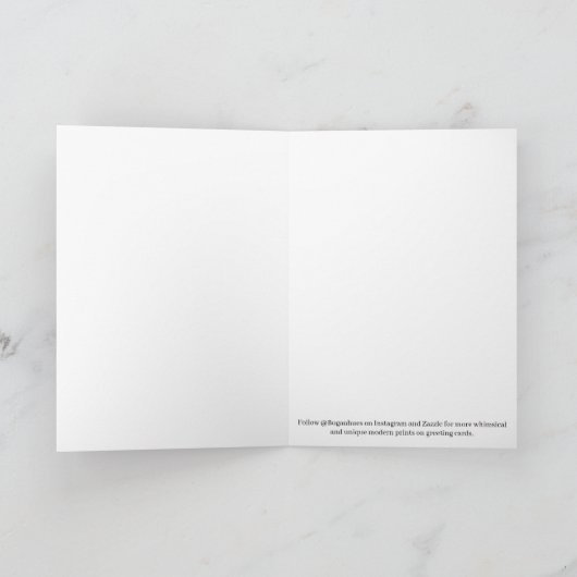 Boganhues Print Folded Greeting Card カード (内部)