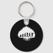 Bogenschießen Evolution Affe Mensch Bogenschütze キーホルダー (正面)