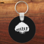 Bogenschießen Evolution Affe Mensch Bogenschütze キーホルダー (正面)