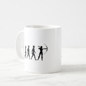 Bogenschießen Pfeil Bogen Bogenschütze Zielscheibe コーヒーマグカップ (正面左)
