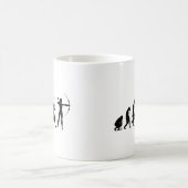Bogenschießen Pfeil Bogen Bogenschütze Zielscheibe コーヒーマグカップ (中央)