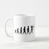 Bogenschießen Pfeil Bogen Bogenschütze Zielscheibe コーヒーマグカップ (左)